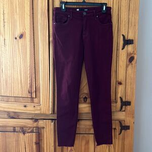 ***** 5 for &25 Kut FromThe Kloth Maroon Skinny Jeans
